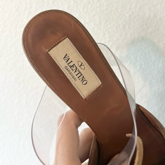 Valentino Garavani Brown Fringe Heels - Picture 10 of 13